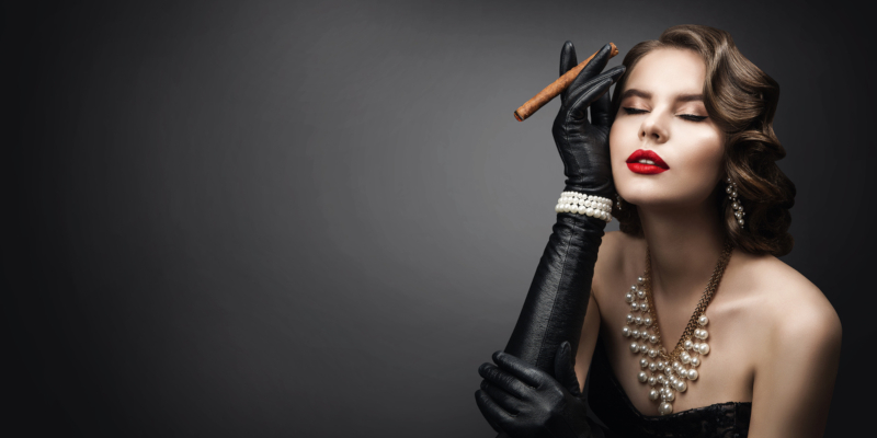 Women Smoking Cigars in Winston-Salem, North Carolina 